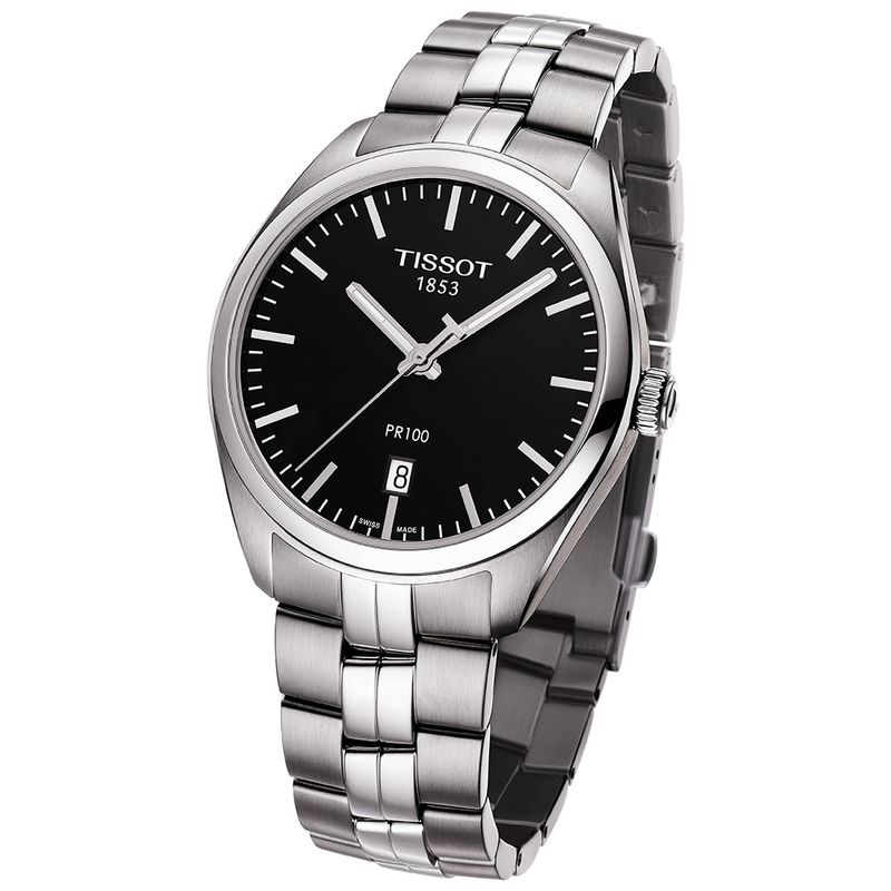 Reloj Tissot Pr 100 para hombre de acero 1014101105100