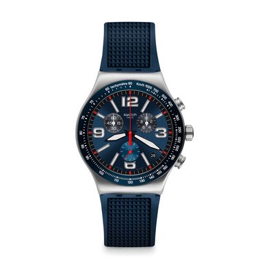 Reloj Swatch Blue Grid de caucho