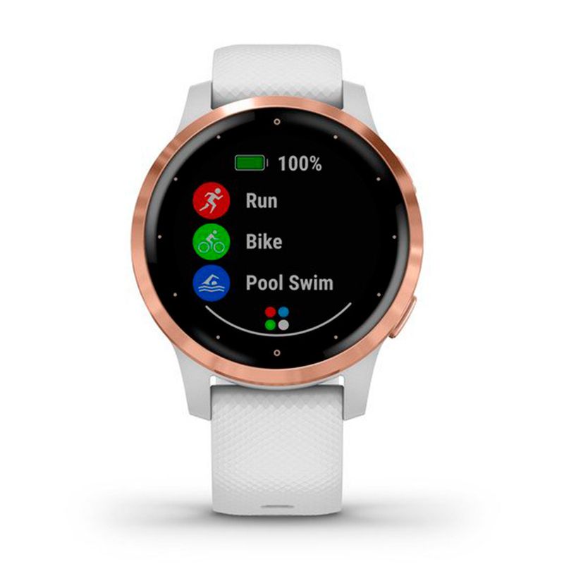 Smartwatch Garmin Vivoactive 4S Blanco y Rose