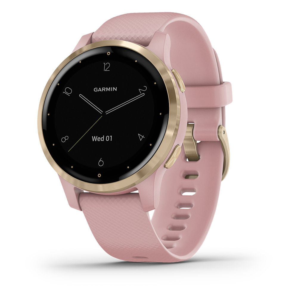 Garmin vivoactive 4 rose best sale gold white