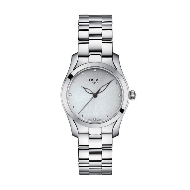 Reloj Tissot T Wave para mujer de acero 1122101103600