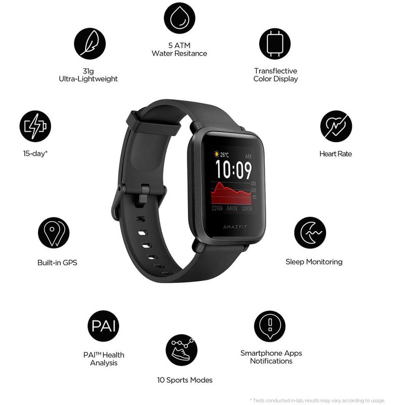 Características amazfit 2025 bip s