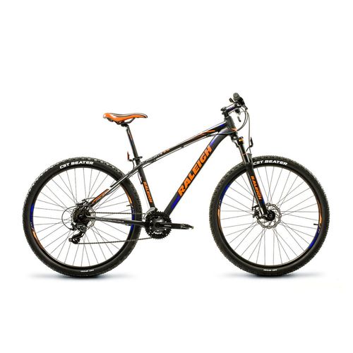 Bicicleta Raleigh Rodado 29. 17" Negro, azul y naranja