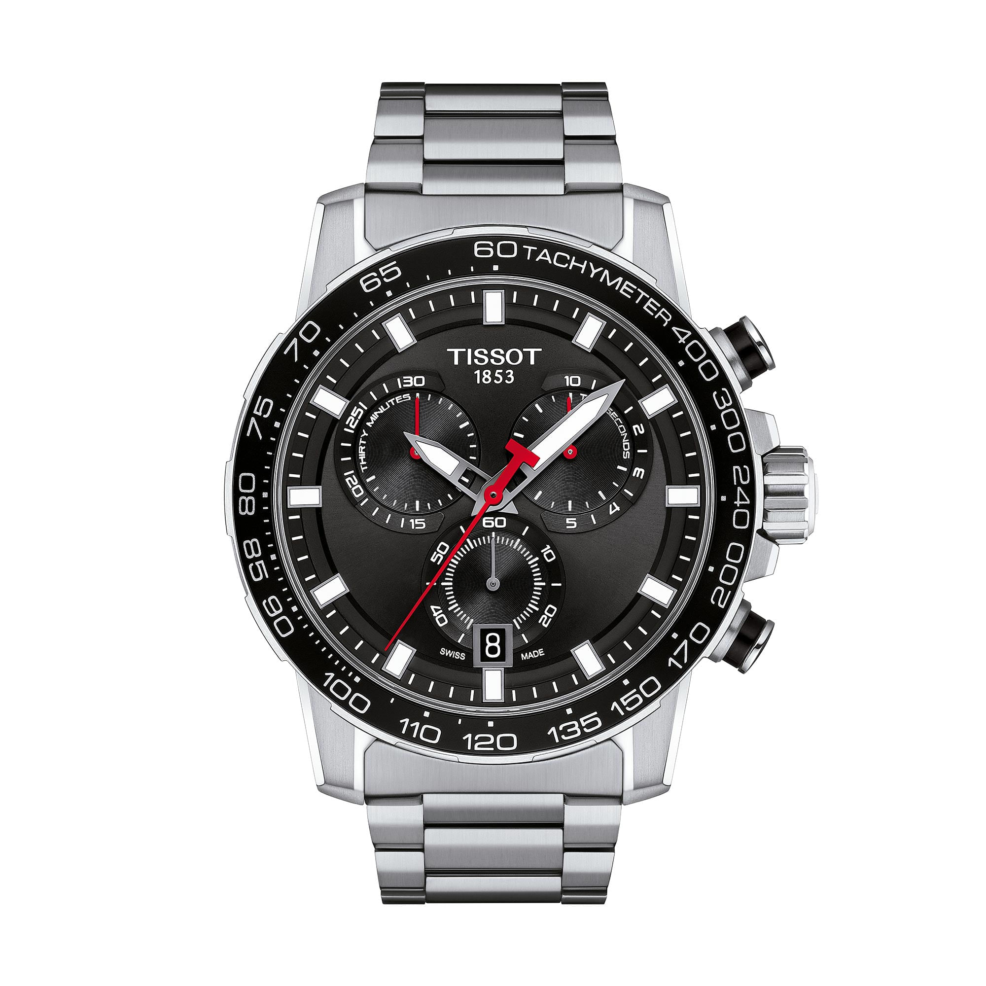 Solo haz Cliente presentación Reloj Tissot Supersport Cronógrafo para hombre de acero 1256171105100