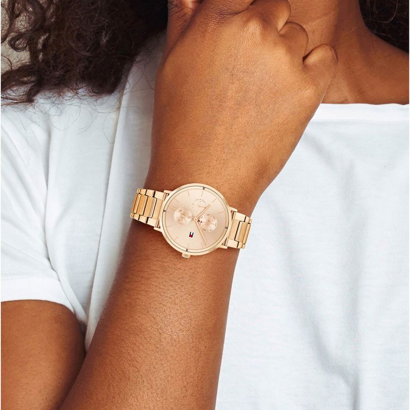 Reloj de pulsera Tommy Hilfiger de acero inoxidable para mujer, IP Rosé  1782669