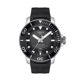 Reloj Tissot Seastar 2000 Professional Powermatic 80 para hombre de caucho negro 1206071744100