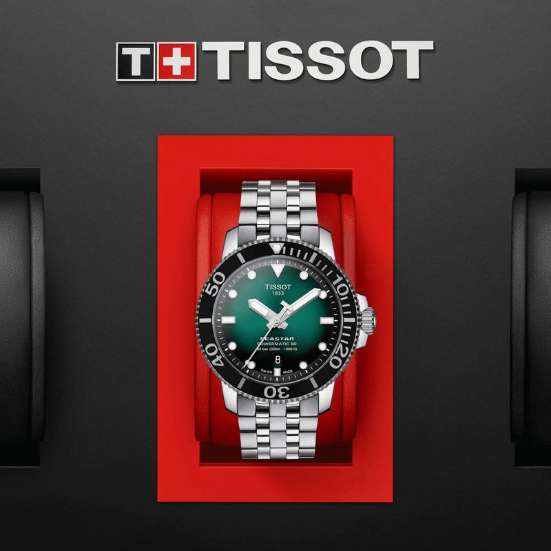 Reloj Tissot Seastar 1000 Powermatic 80 para hombre 1204071109101