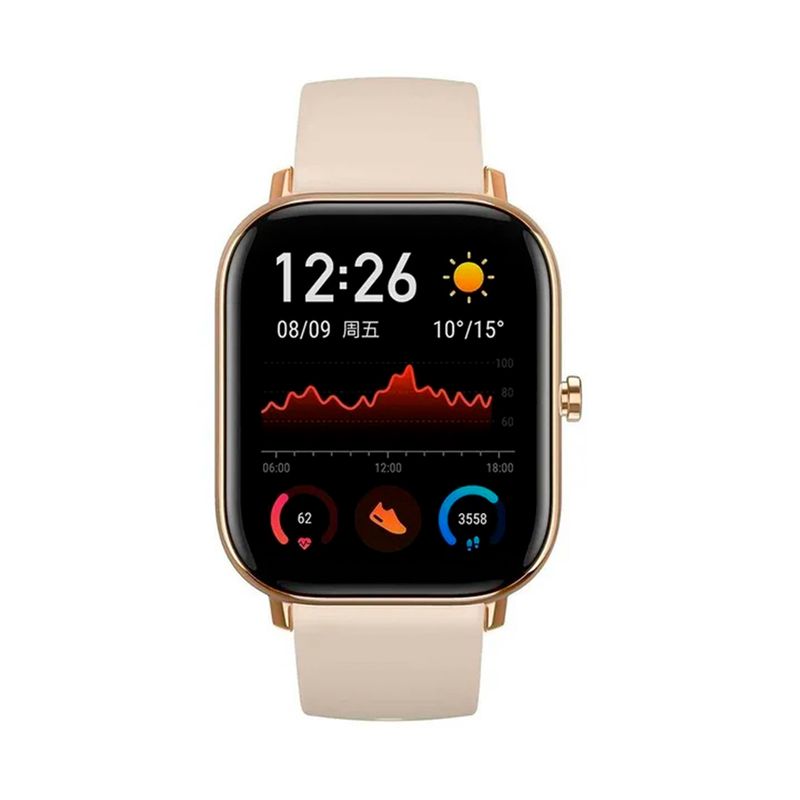 Amazfit gts smartwatch gold new arrivals