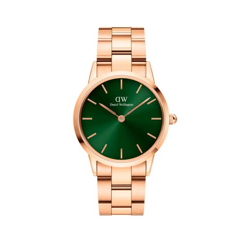Reloj Daniel Wellington Iconic Emerald de acero rosé