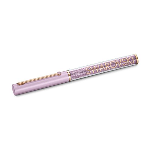 Bolígrafo Swarovski Crystalline Gloss violeta y baño rosé