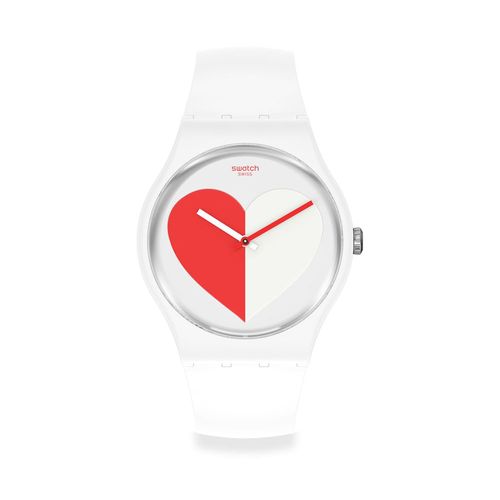 Reloj Swatch Half Heart Red de mujer SO29Z113
