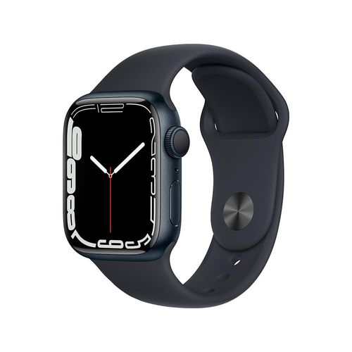 Apple Watch Serie 7 GPS Midnight Aluminium Case Sport Band
