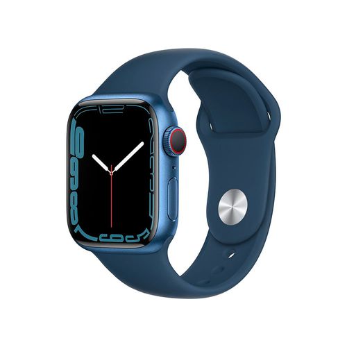 Apple Watch Series 7 GPS Blue Aluminium Case Abyss Blue Sport Band