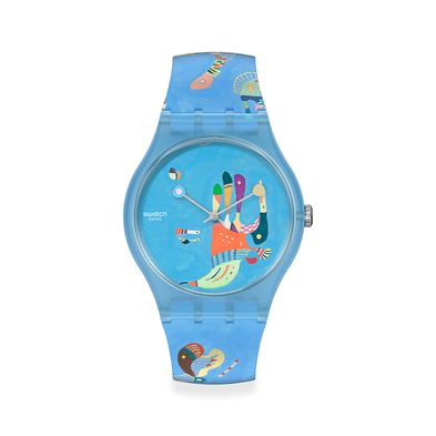 Reloj Swatch Blue Sky By Vassily Kandinsky SUOZ342