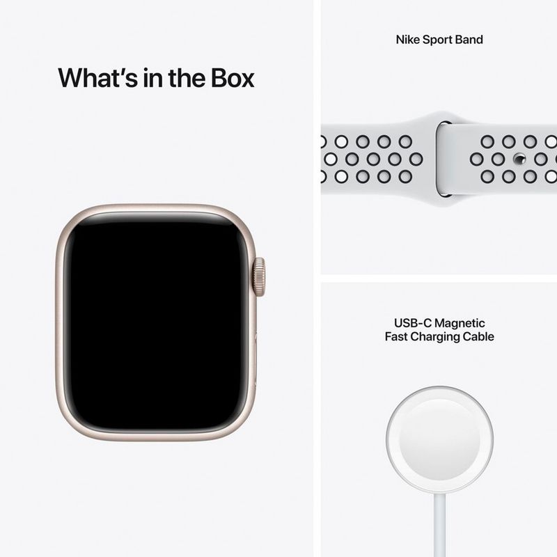 Apple Watch Serie 7 Nike GPS Starlight Style Store