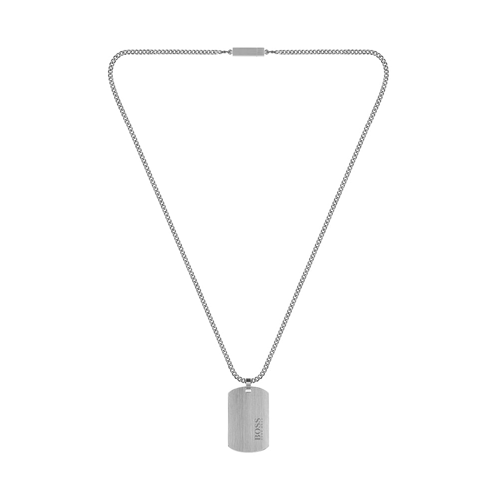Bracelet BOSS Lander acier doré cuir marron longueur 19 cm | MATY