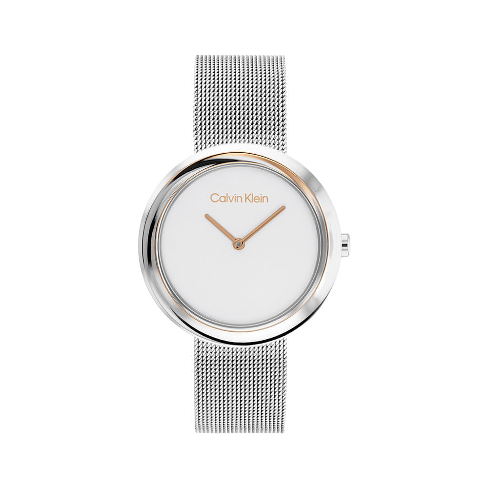 Reloj Calvin Klein Twisted Bezel Para Mujer 25200011 2312