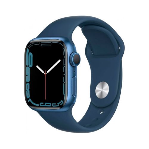 Apple Watch Series 7 GPS Blue Aluminium Case Abyss Blue Sport Band