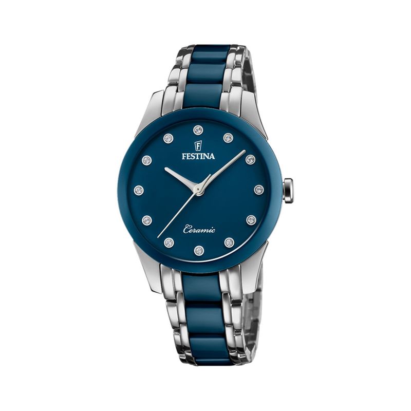 Reloj Hombre Cerámica Azul FESTINA