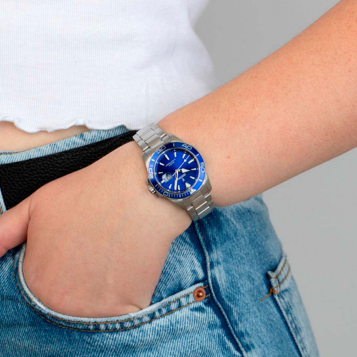 Festina Orologio Da Donna F20503/3 – Acciaio Inox, Datario, Lunetta Girevole, Impermeabile 10 Bar (100 M) - 3
