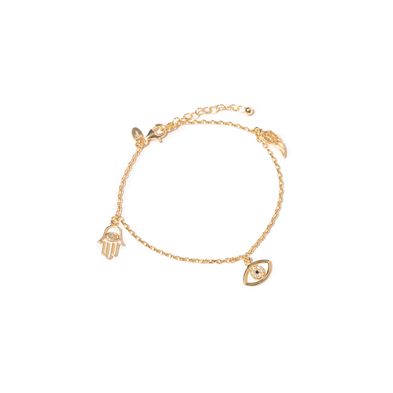 Pulsera Carmín Magic Charms de Plata 925 con baño Dorado