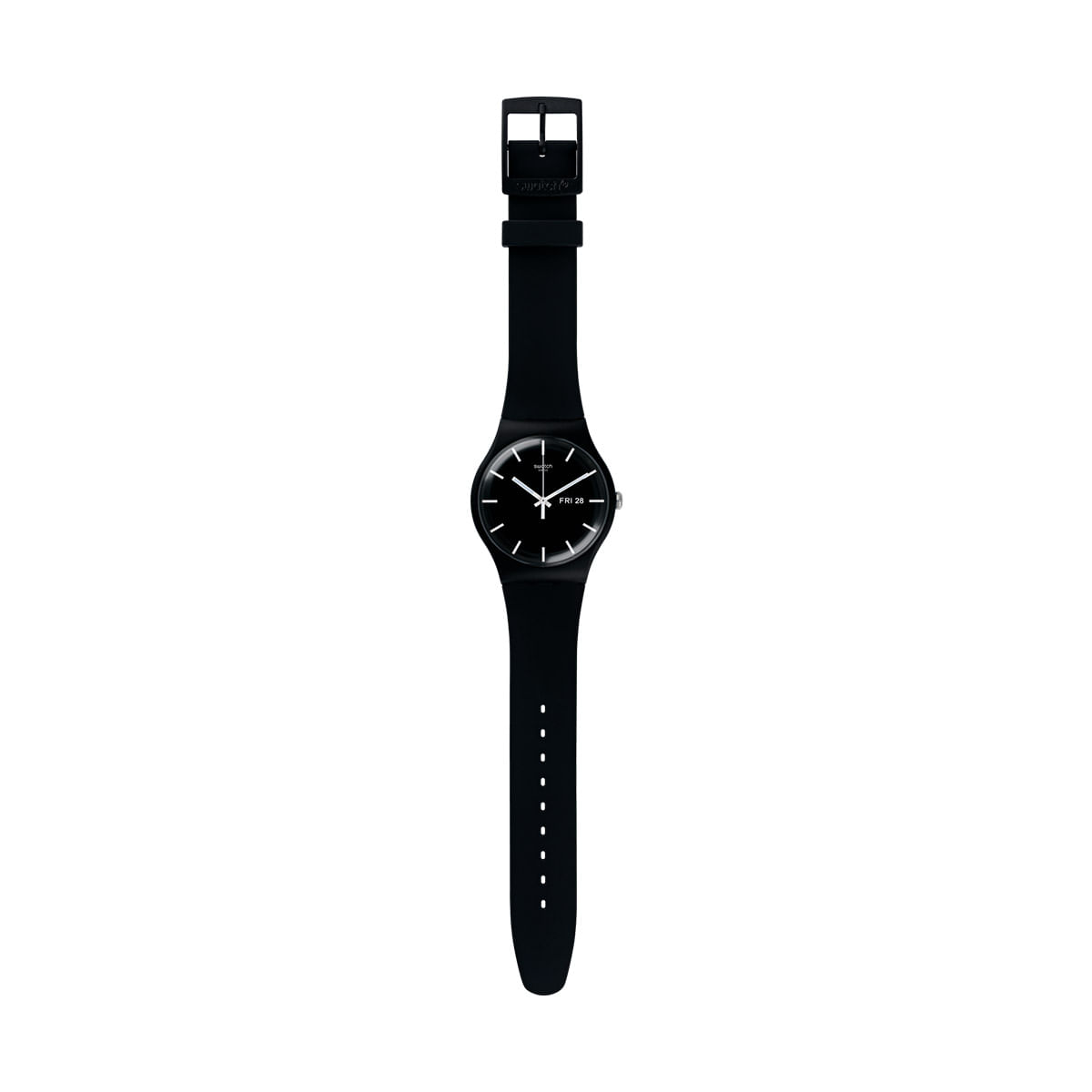 Reloj Swatch Hombre Mono Black Suob720 Sumergible 3 Bar