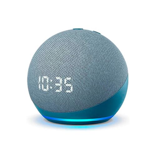 Parlante Amazon Echo Dot 4ta Gen con reloj Azul