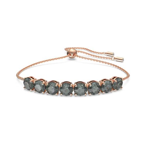 Pulsera Swarovski Exalta Negro con Baño tono oro rosa