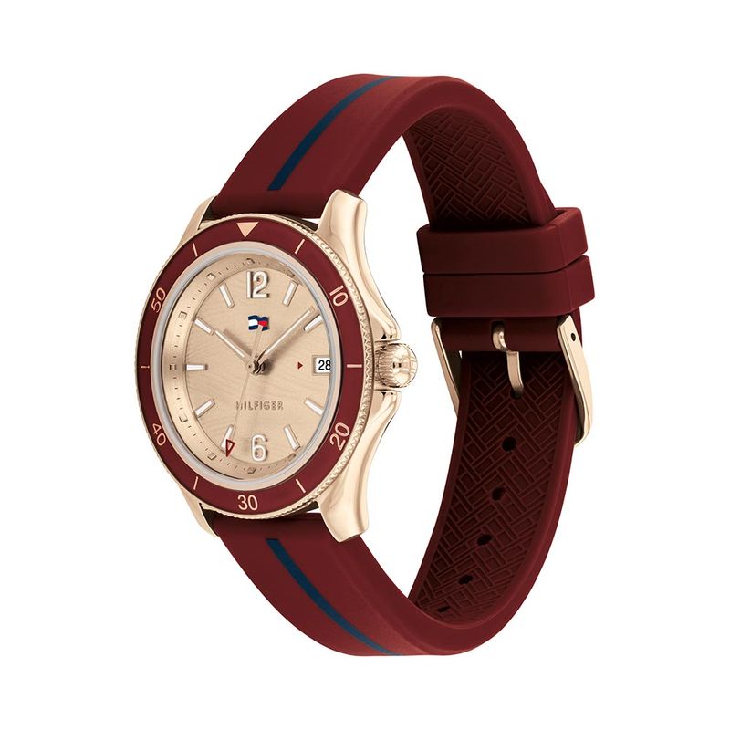 Venta Internacional - Reloj Para Mujer Tommy Hilfiger 1782200 Rojo De  Silicona