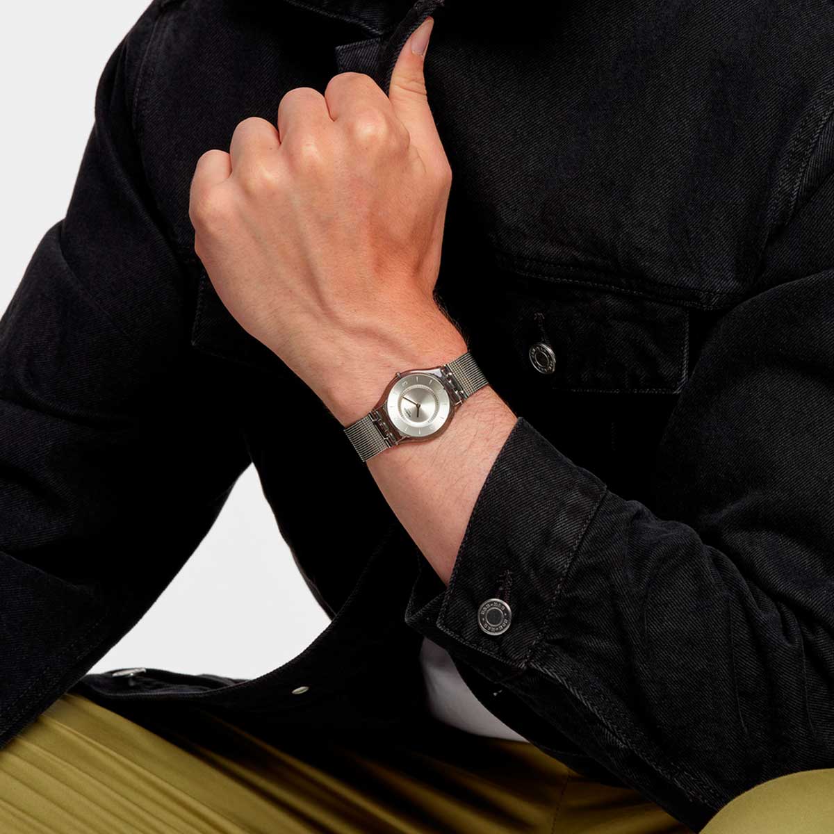 Reloj Swatch Metal Knit de acero SS08M100M Style Store