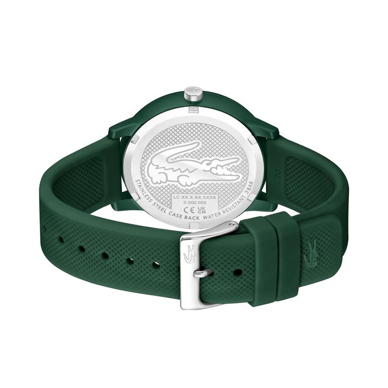 Lacoste stainless steel back best sale water resistant