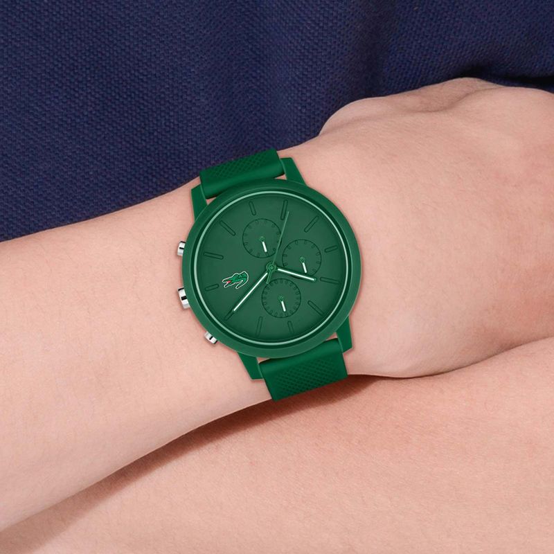 Reloj de hombre Lacoste.12.12 con correa de silicona verde