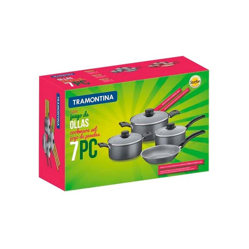 Set De Ollas Bateria Cocina Cacerola Sarten 7 Piezas Daewoo