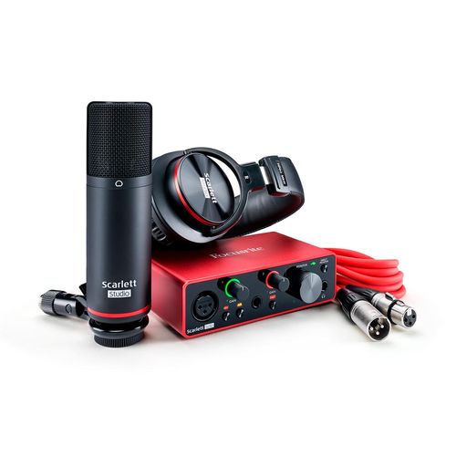 Placa USB Focusrite Scarlett Solo Studio 3ra Generación