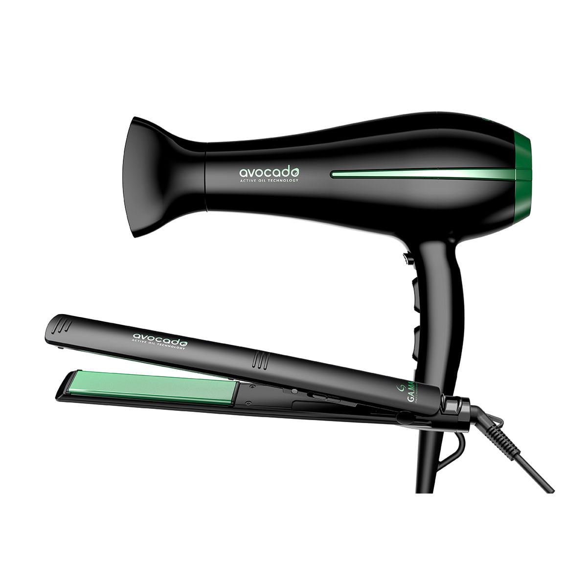 Avocado Secador Y Plancha De Pelo Kit Gama Italy Avocado Secador