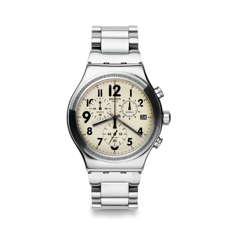 Reloj swatch de acero shops inoxidable