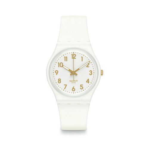 Reloj Swatch White Bishop de silicona SO28W106-S14
