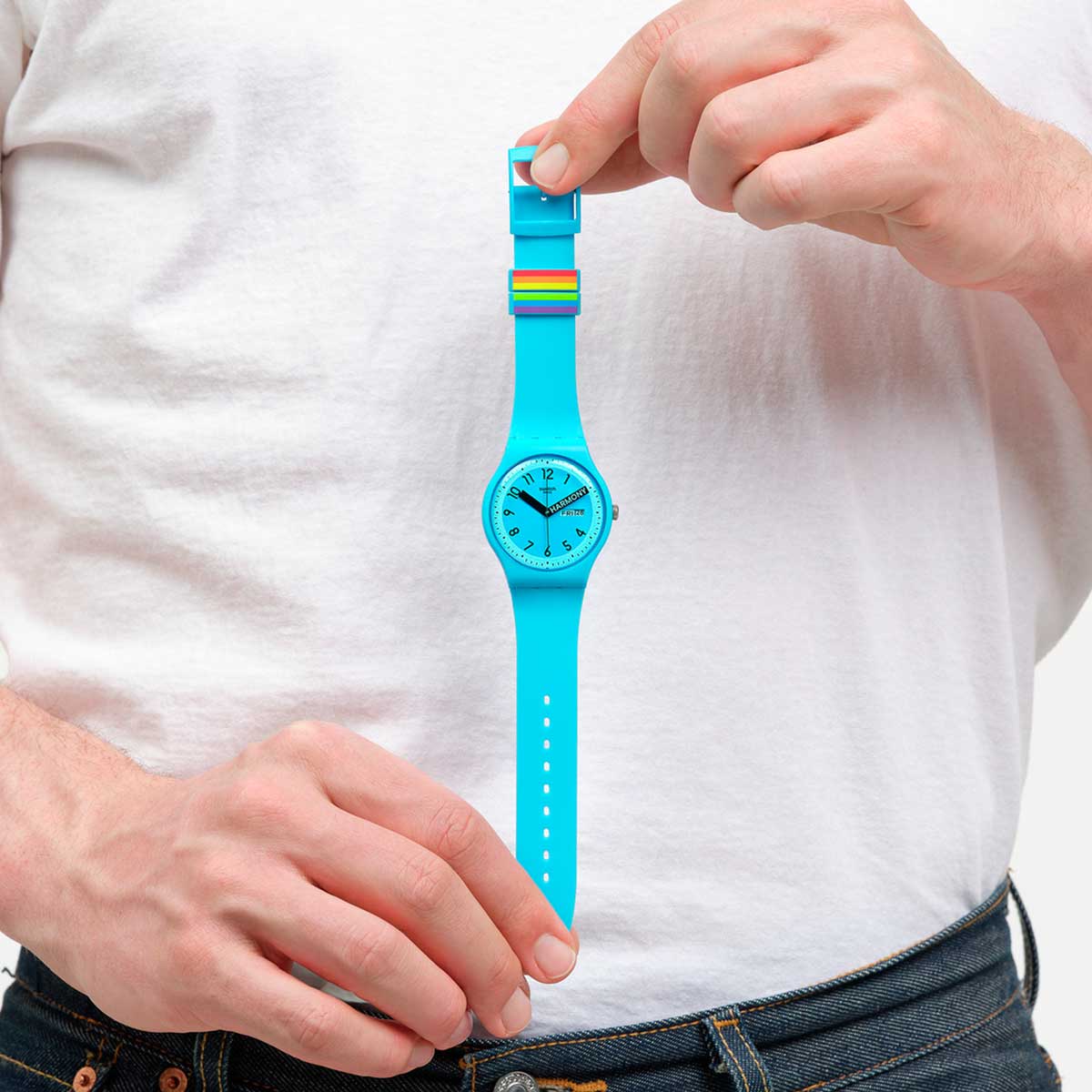 Swatch Watch - SO29S702 - PROUDLY BLUE SO28N702 - SIR BLUE - Swatch® Official Store main image 3