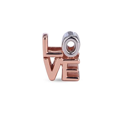 Dije Carmín Love de Plata 925 combinado con Rosé