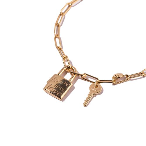 Pulsera Carmín Secreto de Plata 925 con Baño Dorado