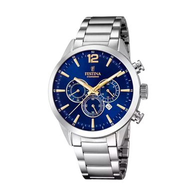 Reloj Festina Timeless Chronograph para hombre de acero F20343.2