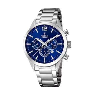 Reloj Festina Timeless Chronograph para hombre de acero F20343.7