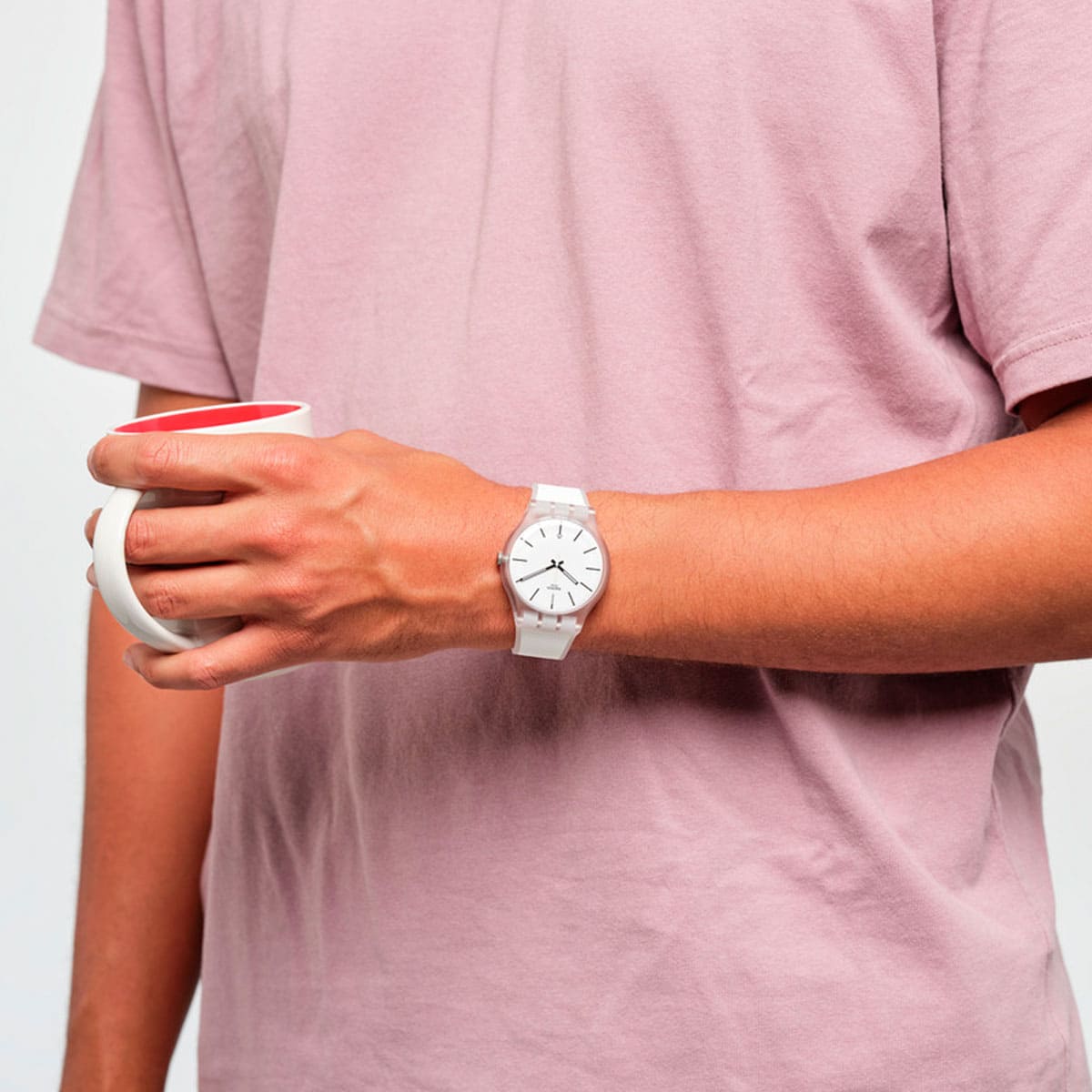 Reloj Swatch White Trip de silicona SO29K401 - Style Store