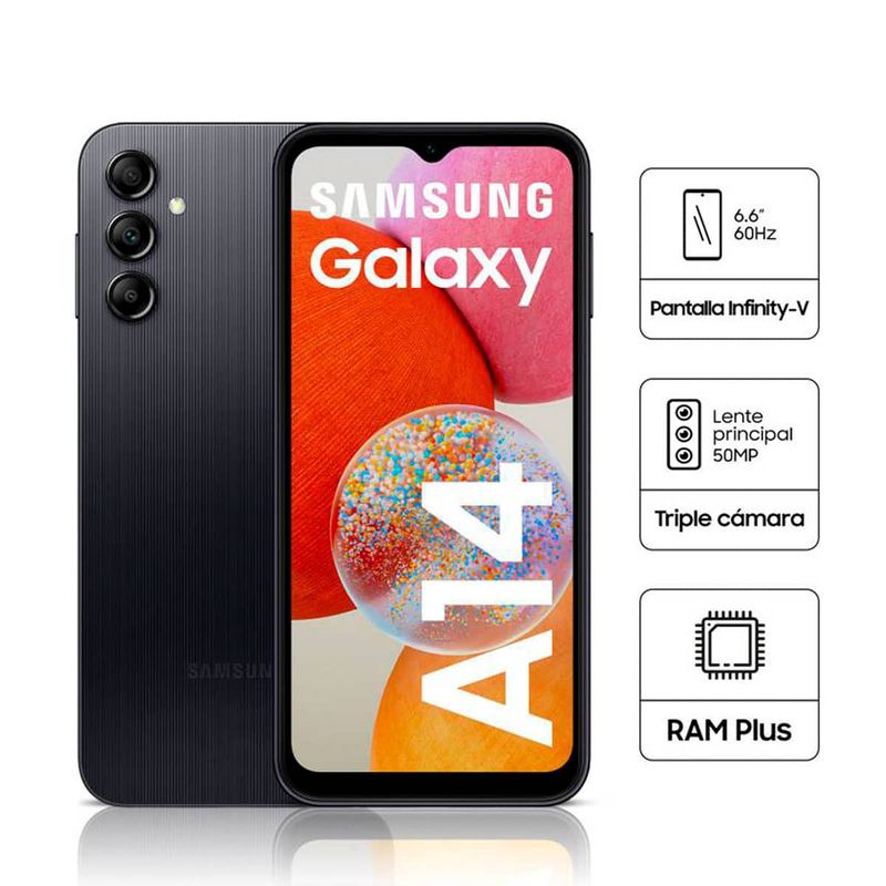Smartphone Samsung A14 5G 4GB/128GB Negro - Style Store