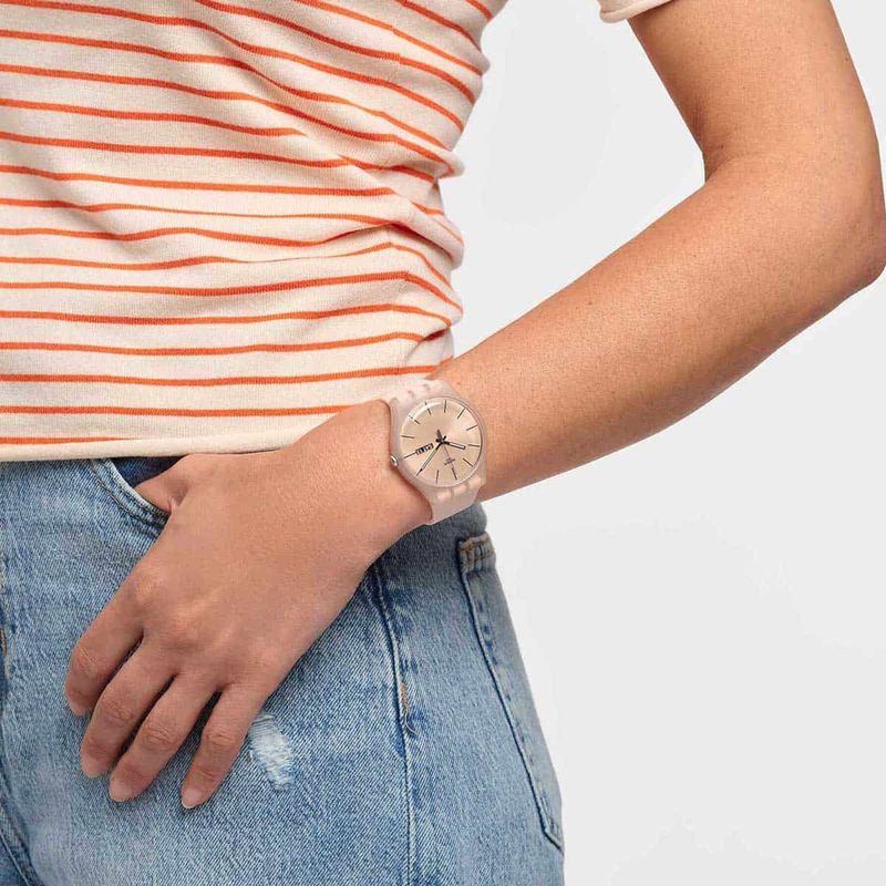 Reloj Swatch Mujer Rose Rebel Suot700 Silicona Sumergible