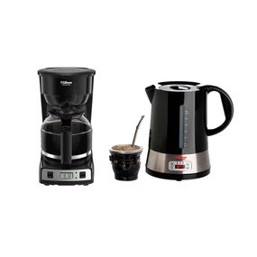 Kit Cafetera Coffeetime Liliana 1.8Lts + Pava Eléctrica Liliana Acero Inox 2100w