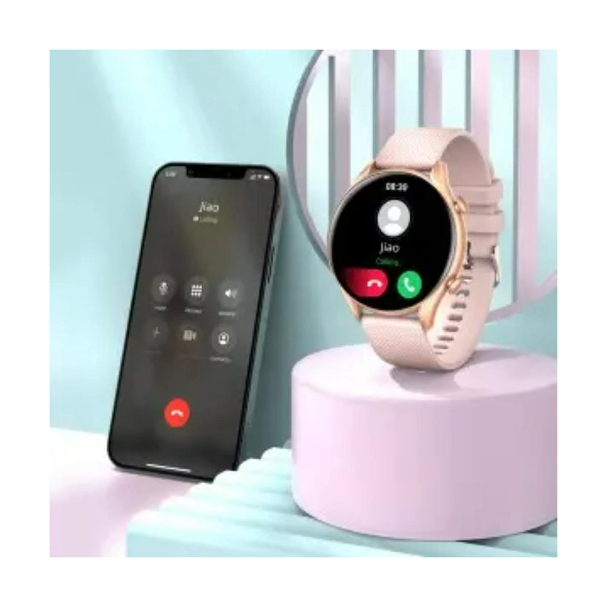 Rose gold 2025 smartwatch for iphone