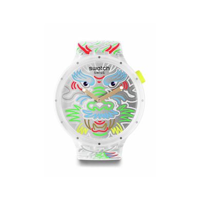 Reloj Swatch Dragon In Cloud de Silicona SB05Z102