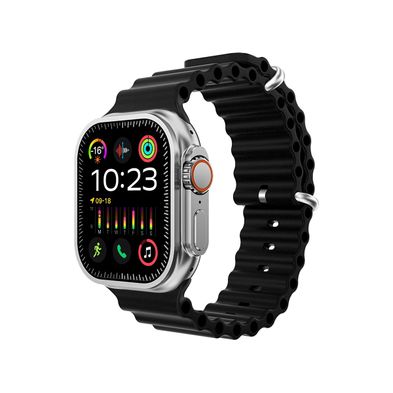 Smartwatch Laxasfit T900 Ultra 2 Silicone black strap