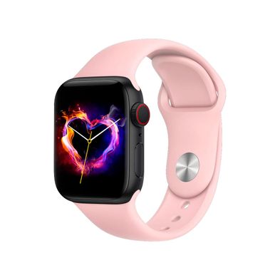 Smartwatch Laxasfit Watch 8 Max Silicone pink strap